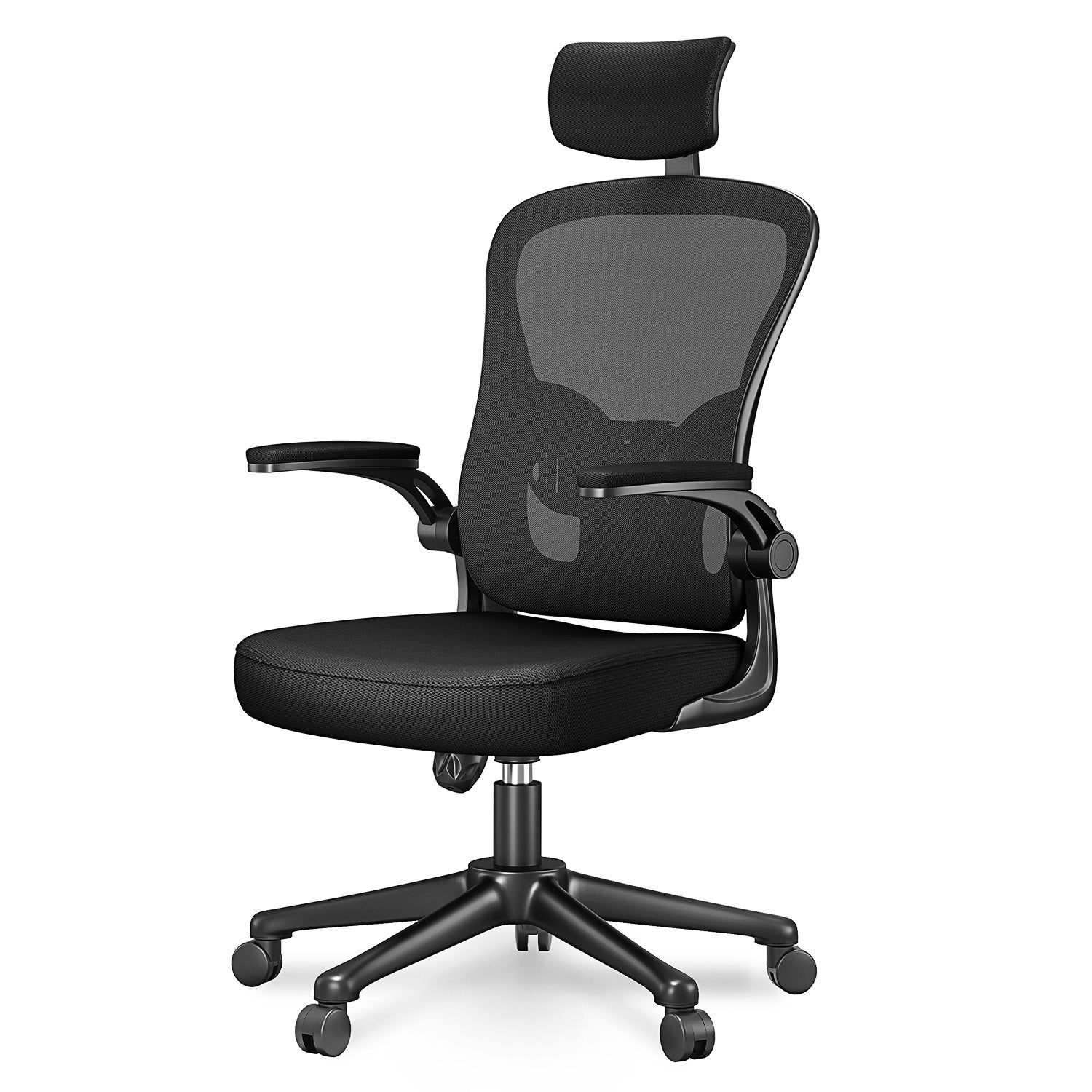Rattantree Sedia Da Ufficio Ergonomica Verde Con Supporto Lombare - Braccioli Regolabili, Schienale In Rete Traspirante, Altezza Regolabile, Ruote Girevoli, Gaslift SGS