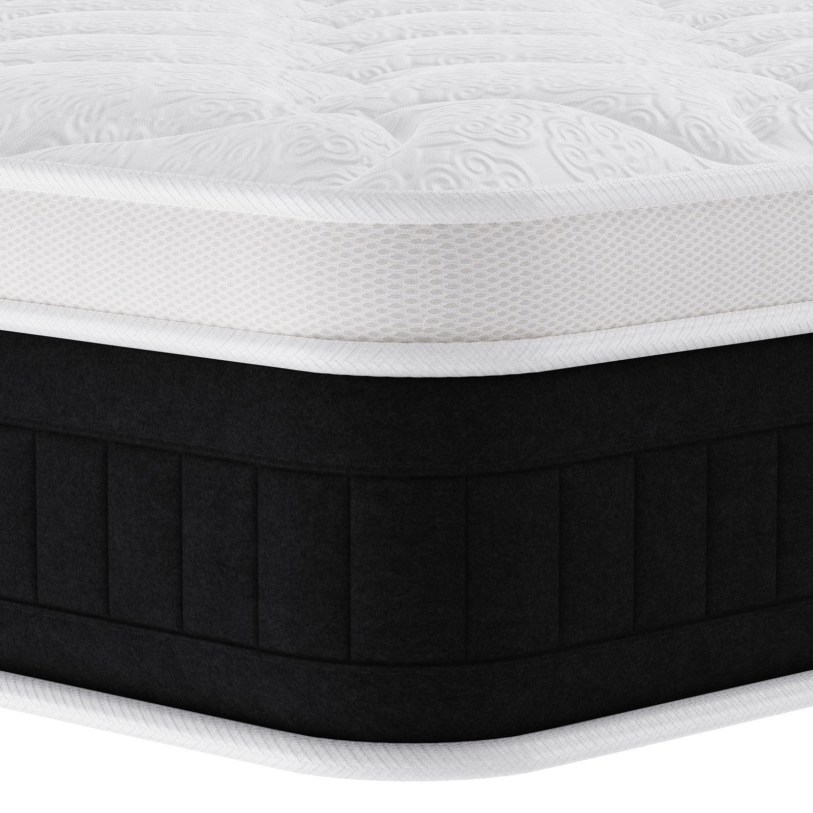 Materasso a Molle Insacchettate con Schiuma Memory, Materassi Ibridi da 25 cm, Rigidità Media, Sostegno Perimetrale