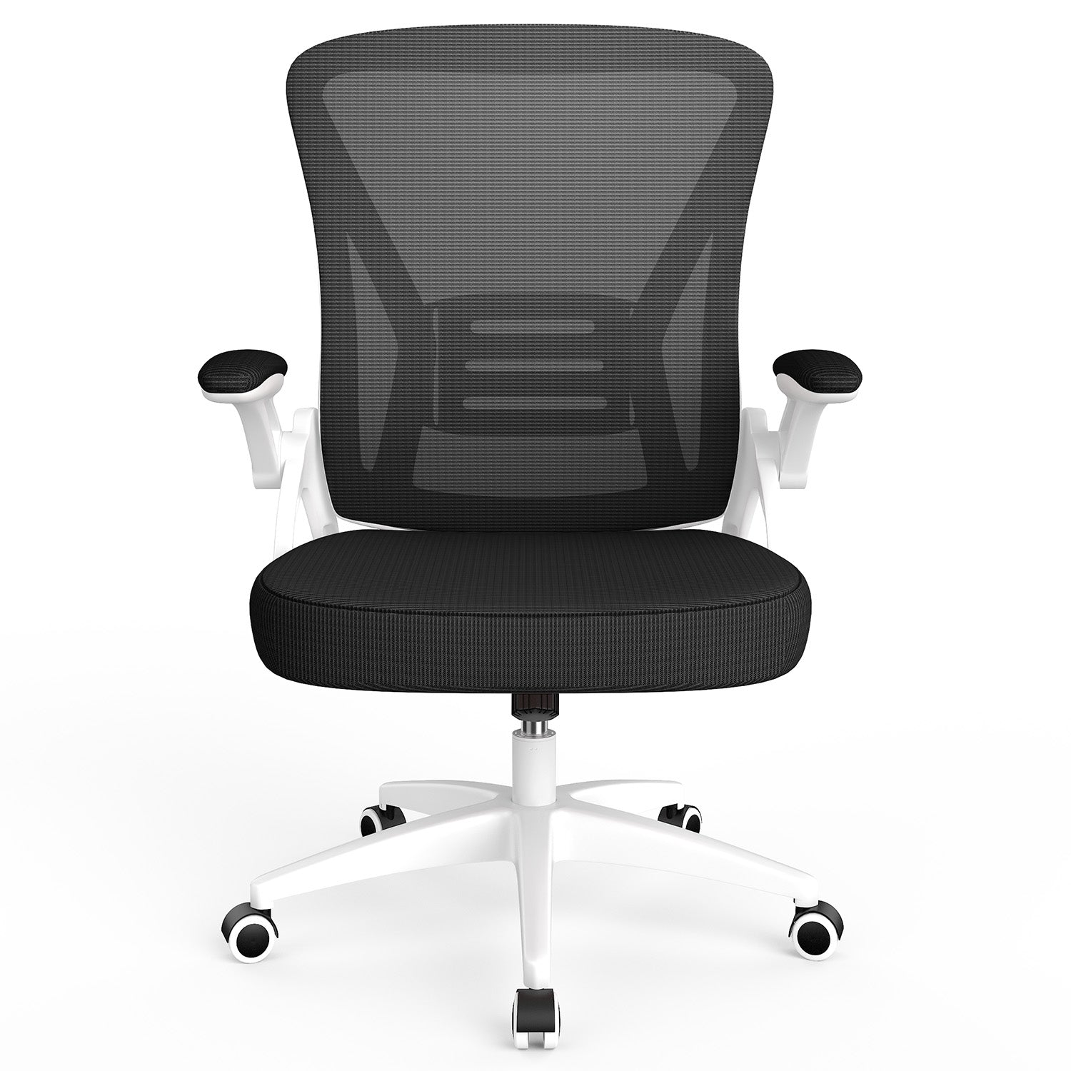 Sedia da Ufficio Sedia da Scrivania Ergonomica con Bracciolo Ribaltabile a 90°, Sedia da Scrivania per Ufficio Regolabile in Altezza