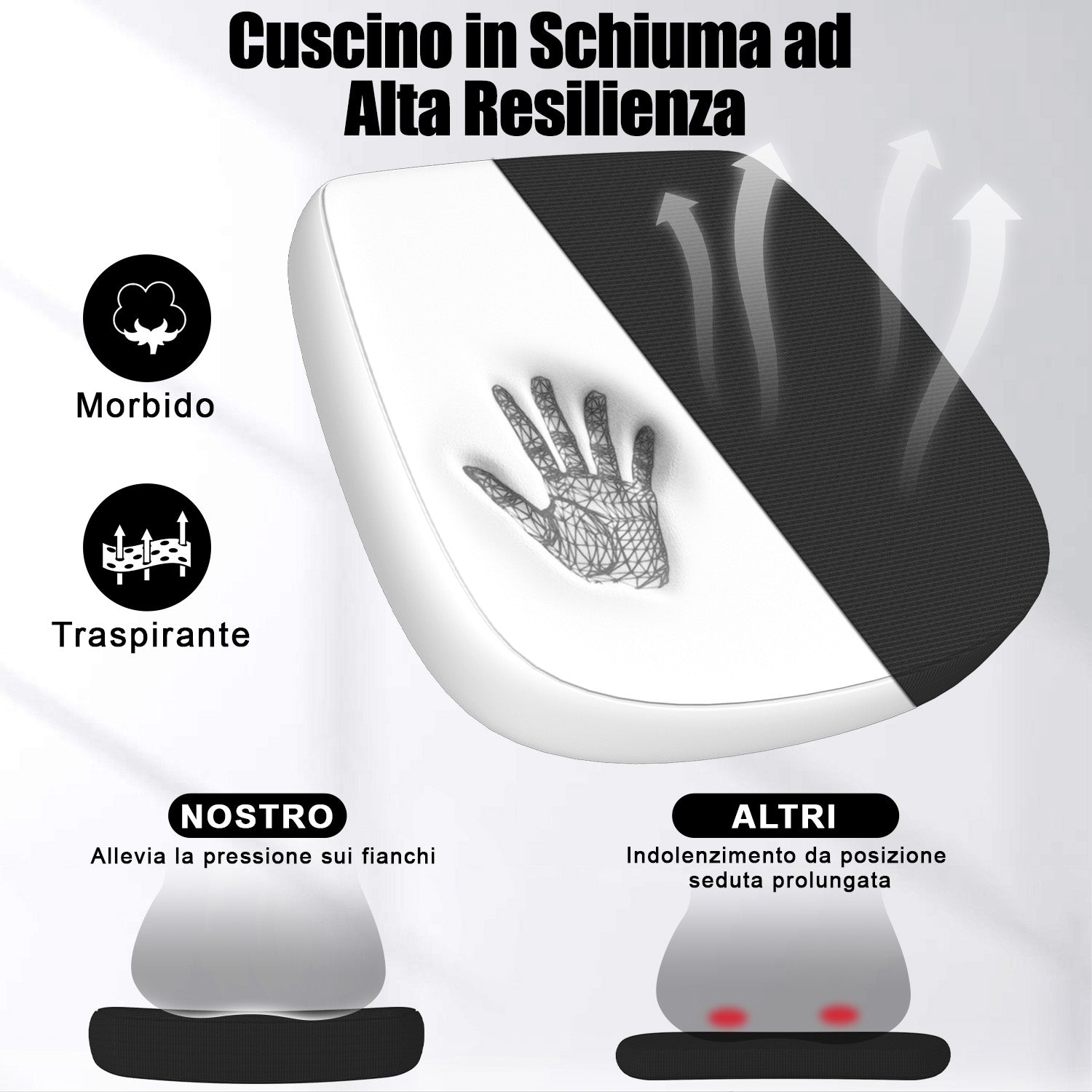 Sedia da Ufficio Sedia da Scrivania Ergonomica con Bracciolo Ribaltabile a 90°, Sedia da Scrivania per Ufficio Regolabile in Altezza