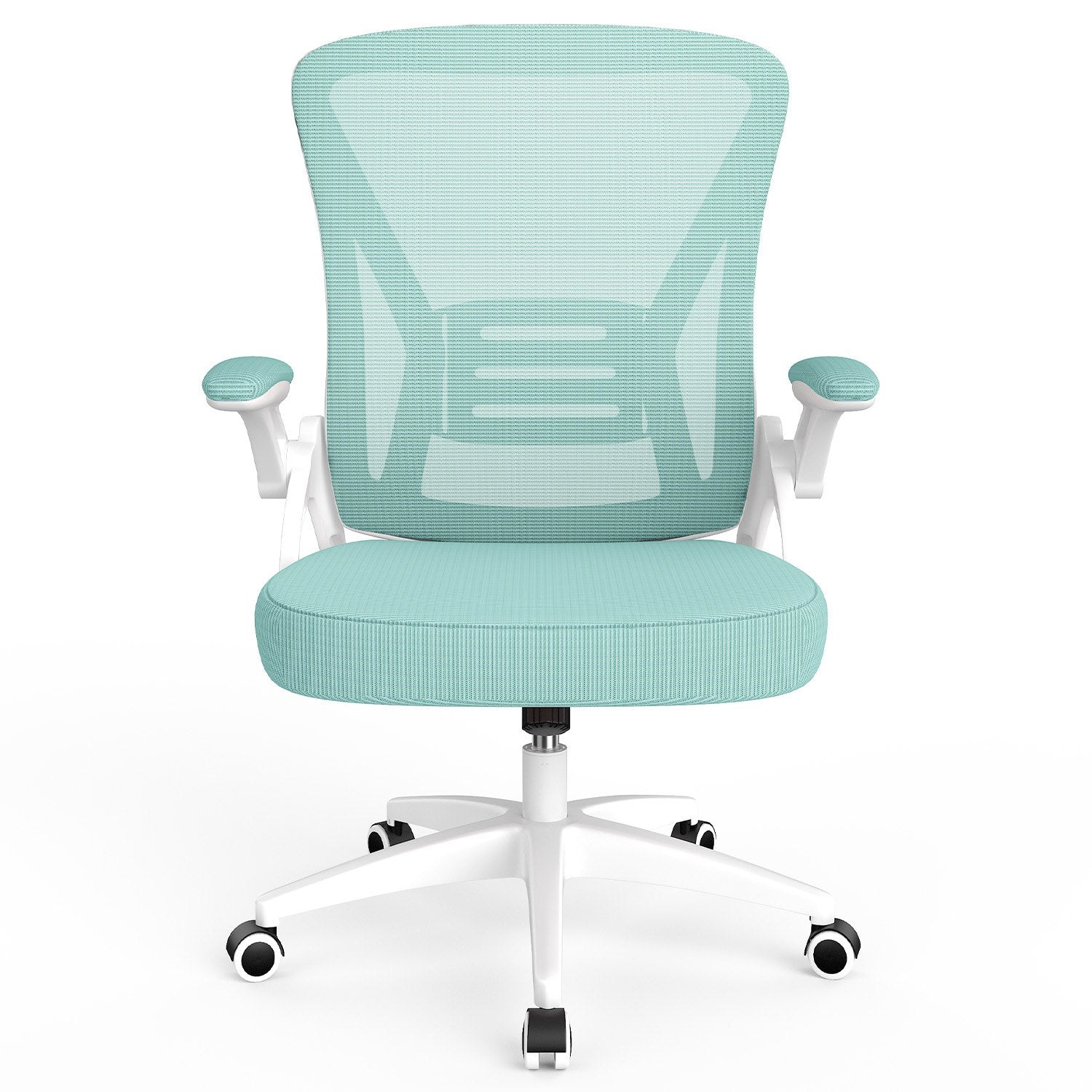 Sedia da Ufficio Sedia da Scrivania Ergonomica con Bracciolo Ribaltabile a 90°, Sedia da Scrivania per Ufficio Regolabile in Altezza